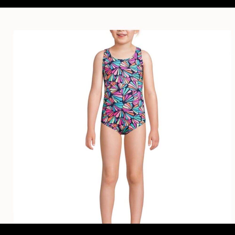 Lands' End swimsuit little girl size 10/12